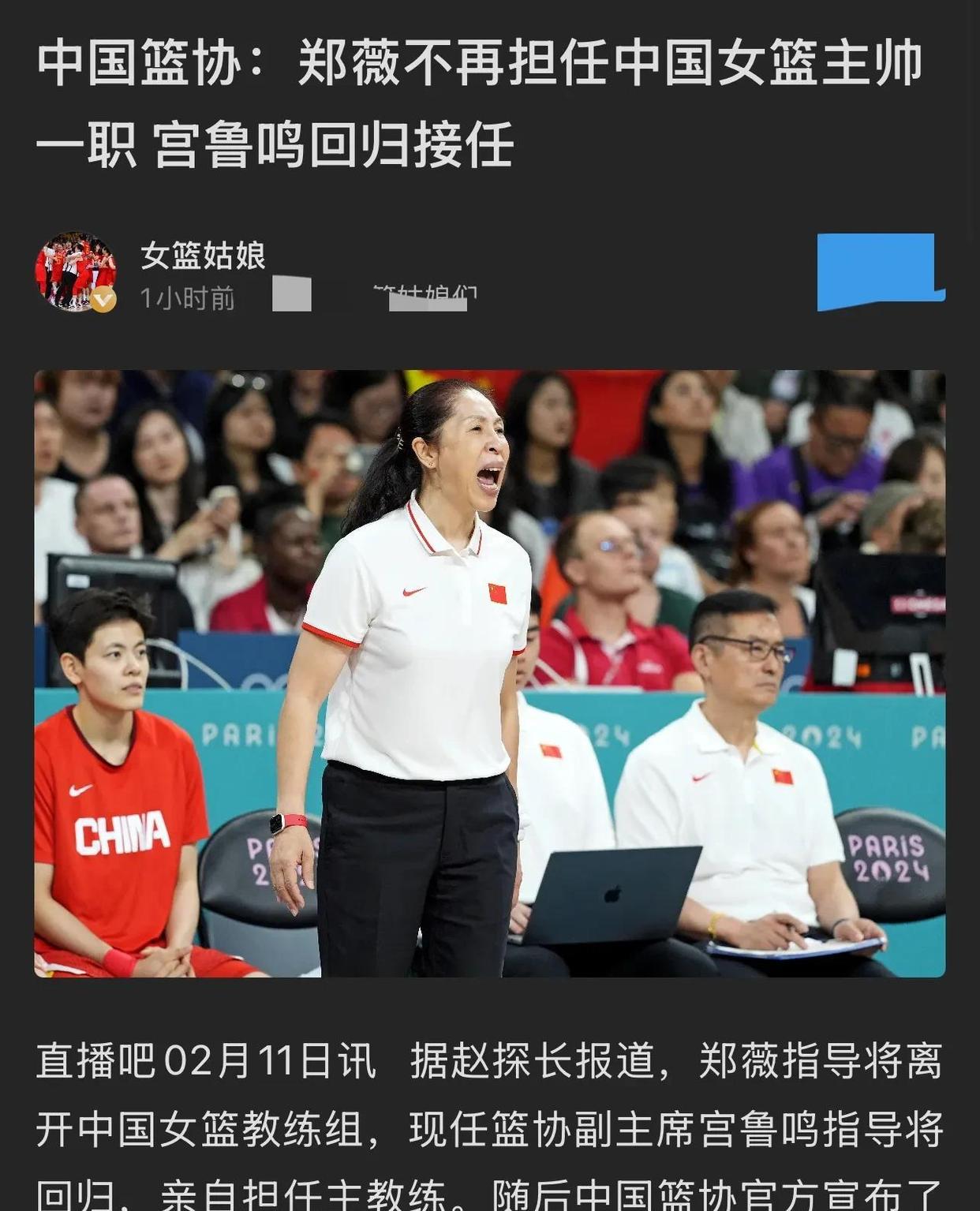 郑薇执教：女篮重返世界强队的关键的简单介绍