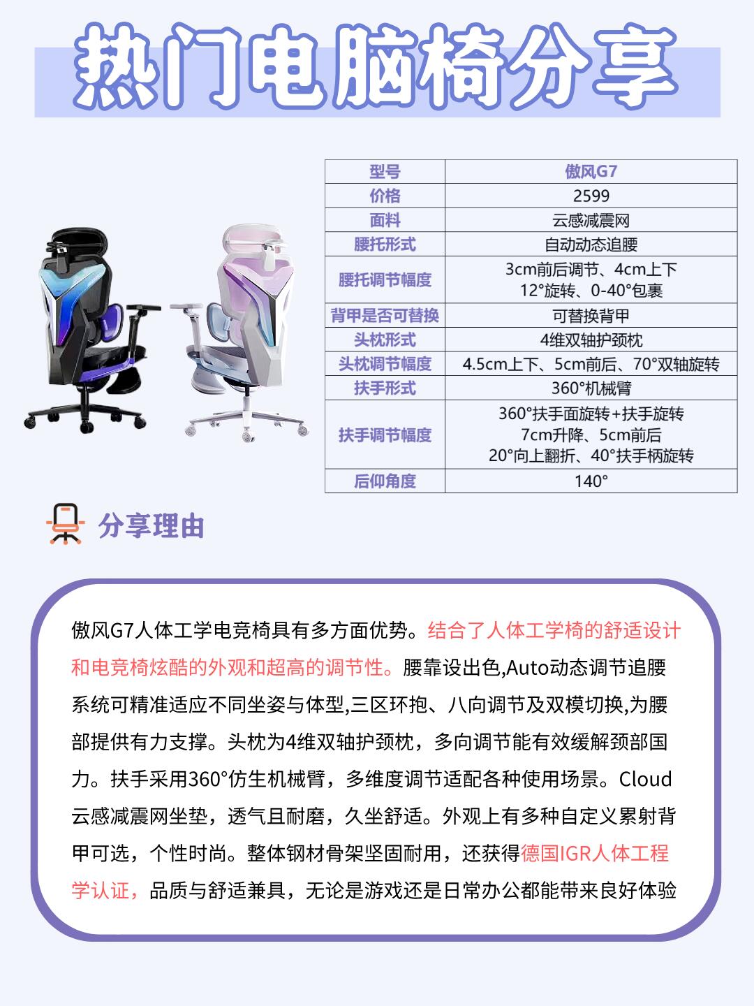 关于电竞椅选购指南：久坐不累的秘密是什么？的信息